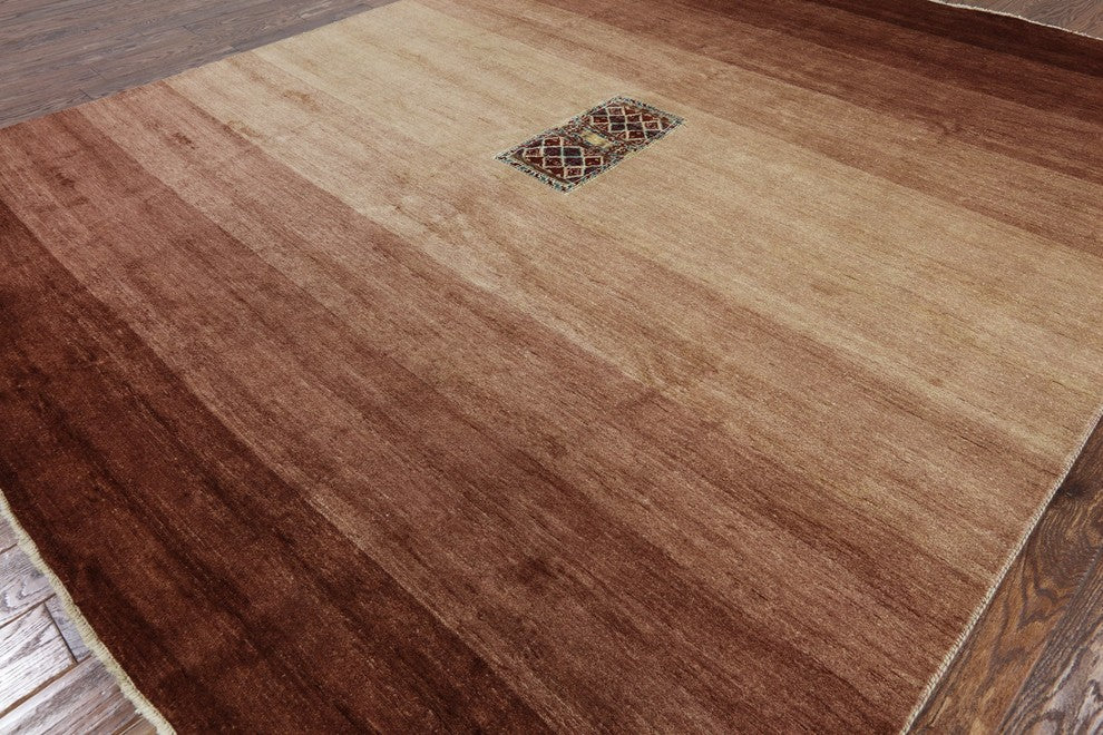 8'x10' Modern Handmade Gabbeh Area Rug, W2097