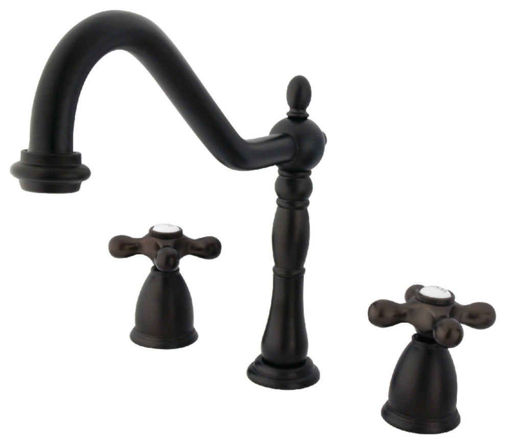 Kingston Brass Widespread Kitchen Faucet, Oil Rubbed Bronze