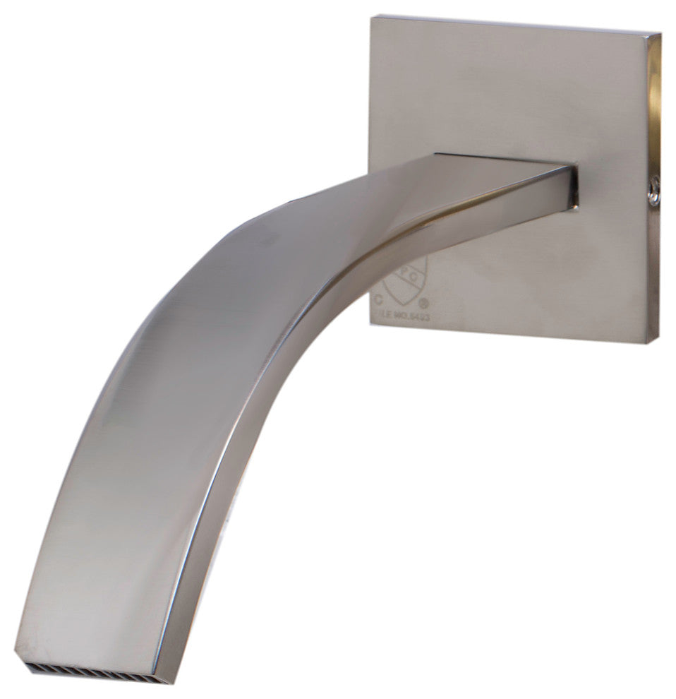 Brushed Nickel Single Lever Wallmount Bathroom Faucet