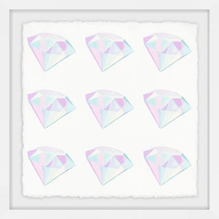 "Diamond Fantasy" Framed Painting Print, 12"x12"