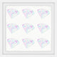 "Diamond Fantasy" Framed Painting Print, 12"x12"