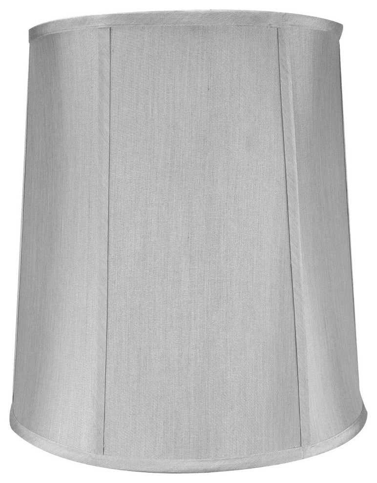 Fabric Drum Deluxe Lamp Shade With Liner 12"x14"x15", Gray