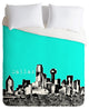 Deny Designs Bird Ave Dallas Aqua Duvet Cover - Lightweight