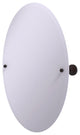 Frameless Oval Tilt Mirror with Beveled Edge, Venetian Bronze