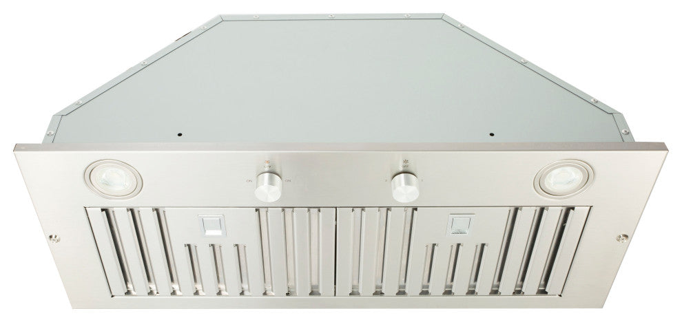 30" 440 CFM Residential Insert Range Hood With LED Lights, Stainless Steel
