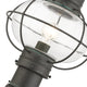 Charcoal Nautical, Farmhouse, Bohemian, Colonial, Outdoor Post Top Lantern