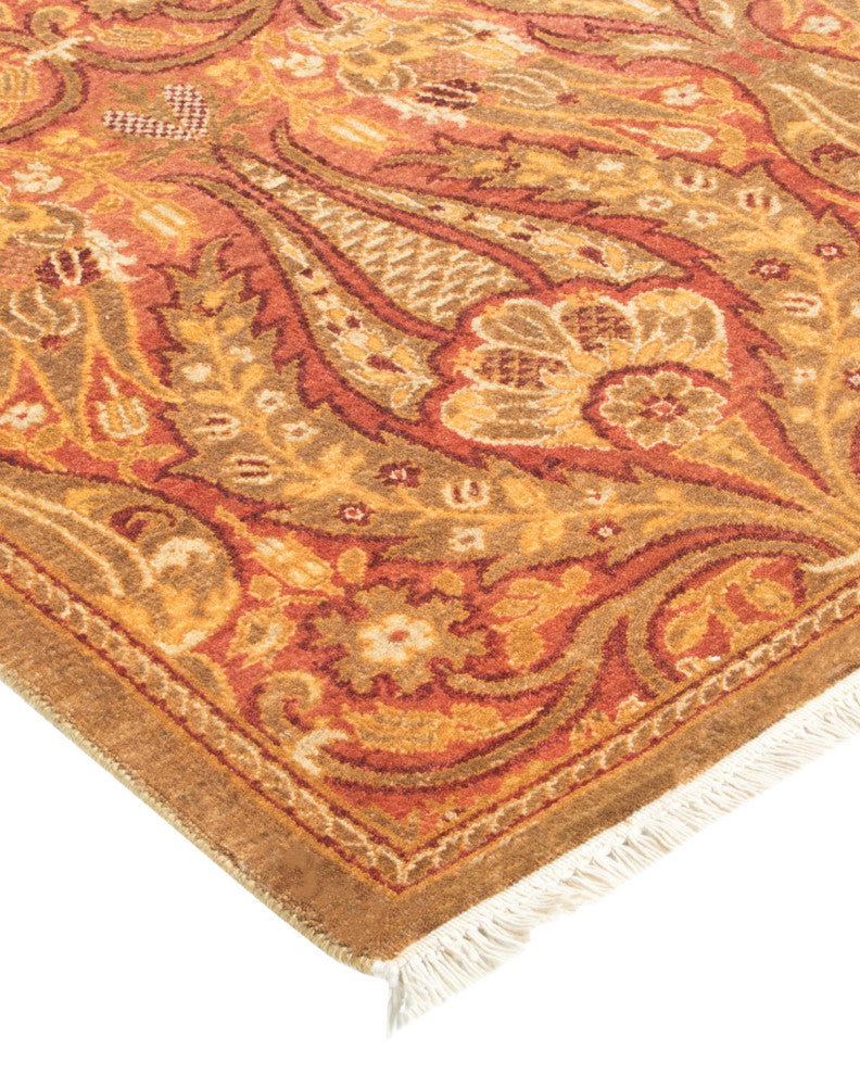 Mogul, One-of-a-Kind Hand-Knotted Runner Pink, 2'7"x9'2"