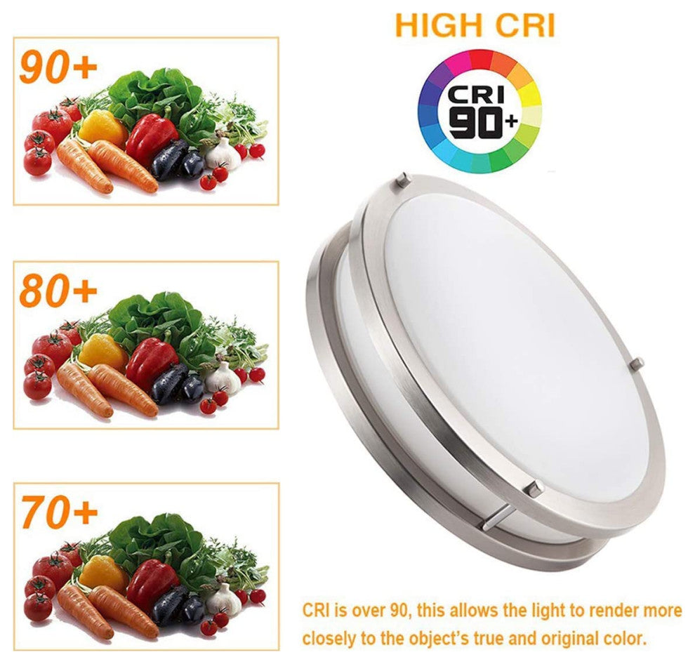 36W LED Ceiling Light Fixture, 13" Flush Mount Light Fixture