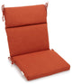 18"X38" Spun Polyester Solid Outdoor Squared Chair Cushion, Cinnamon
