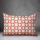 Folk Southwestern Pattern in Red Throw Pillow