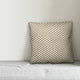 Tan Polka Dots Throw Pillow Cover, 16"x16"