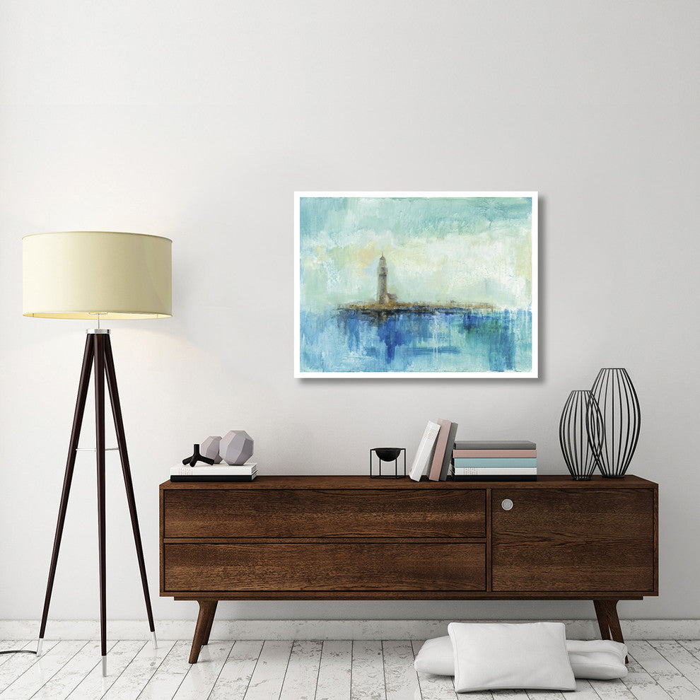 "Lighthouse Morning" Digital Paper Print by Silvia Vassileva, 42"x32"