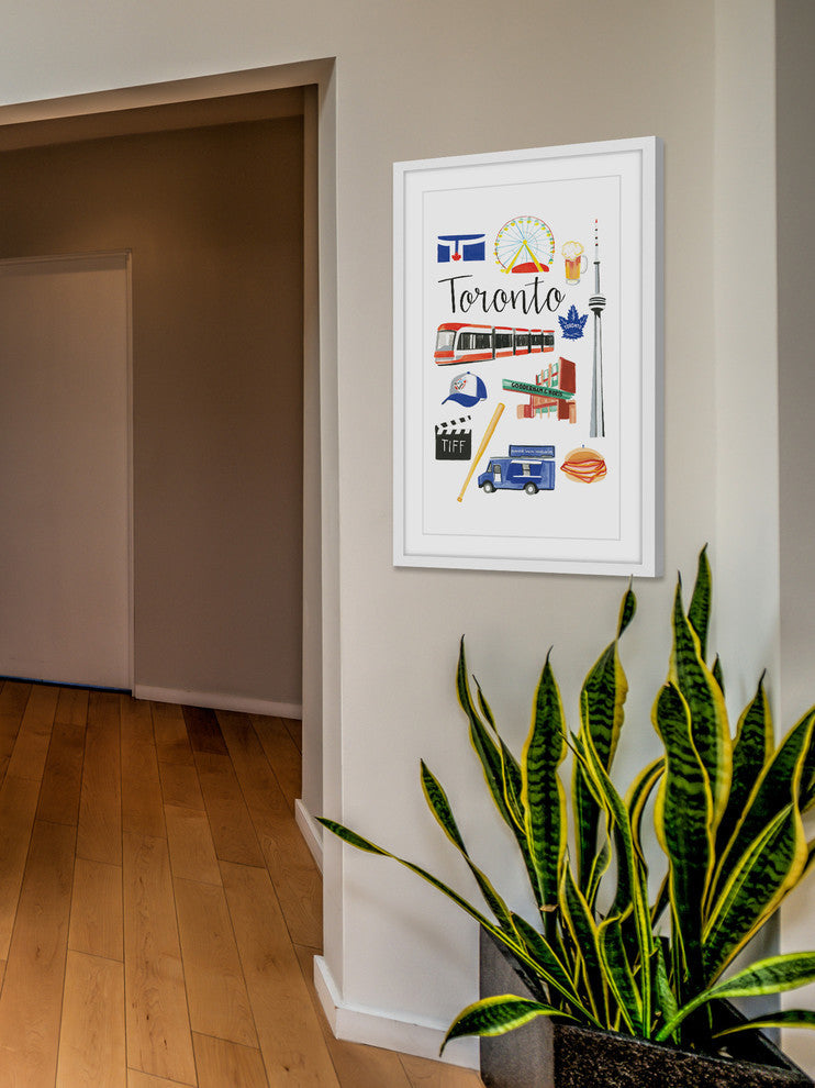"Travel Toronto" Framed Print by Molly Rosner