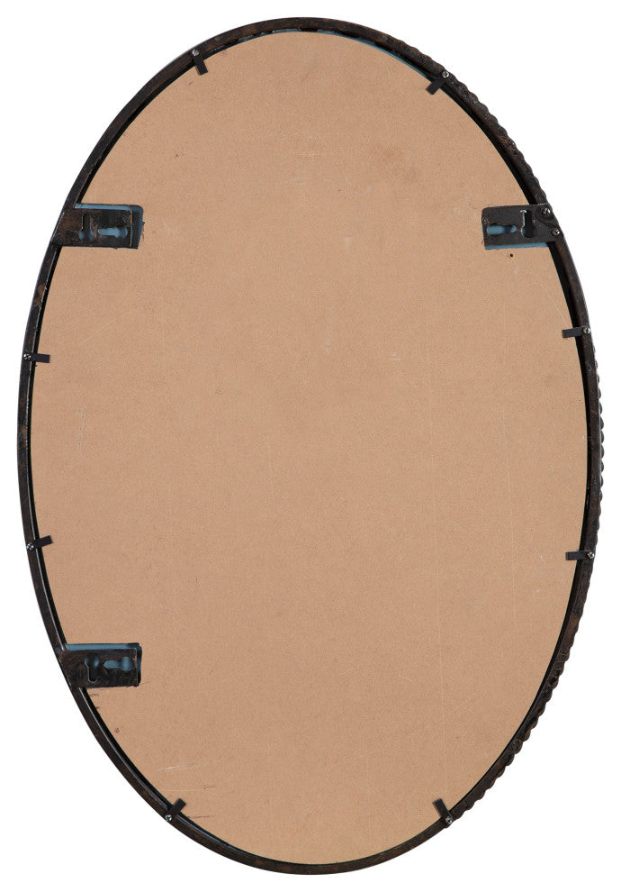 Uttermost Sherise Oval Mirror, Oil Rubbe Bronze