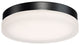 Circa 11" LED Round Flush Mount 3500K, Black
