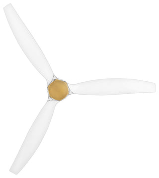 Hinkley Facet 60" Led Smart Fan, Heritage Brass