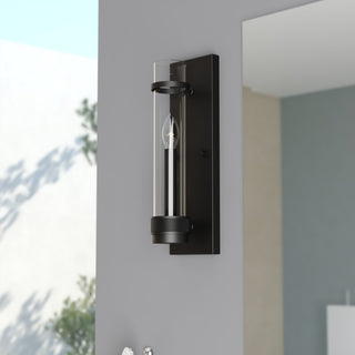 Vaxcel Lighting W0425 Bari 14" Tall Bathroom Sconce - Matte Black