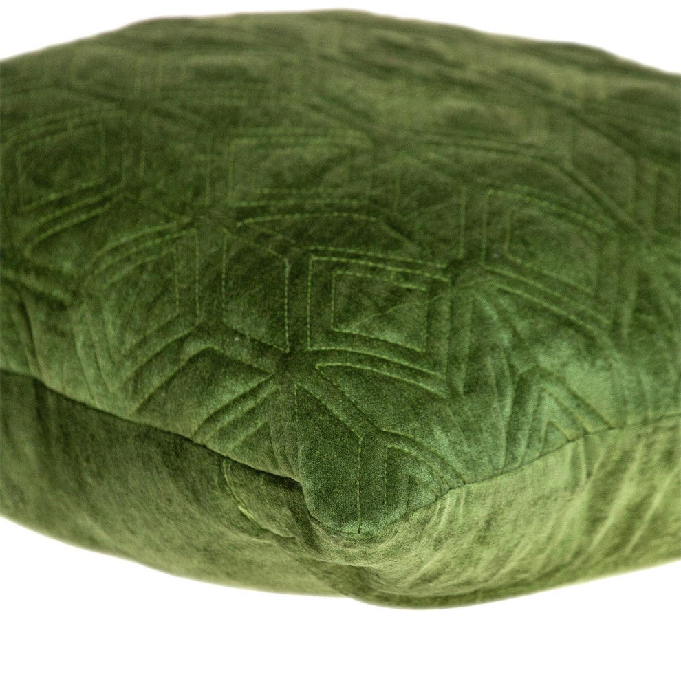 Parkland Collection Aleta Olive Throw Pillow, Square