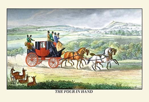 The Four in Hand- Gallery Wrapped Canvas Art 28" x 42"