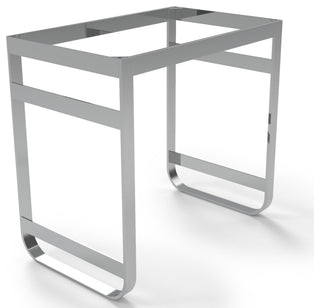 CastelloUSA Alpha 35" Single Bathroom Vanity, Base Only, Chrome