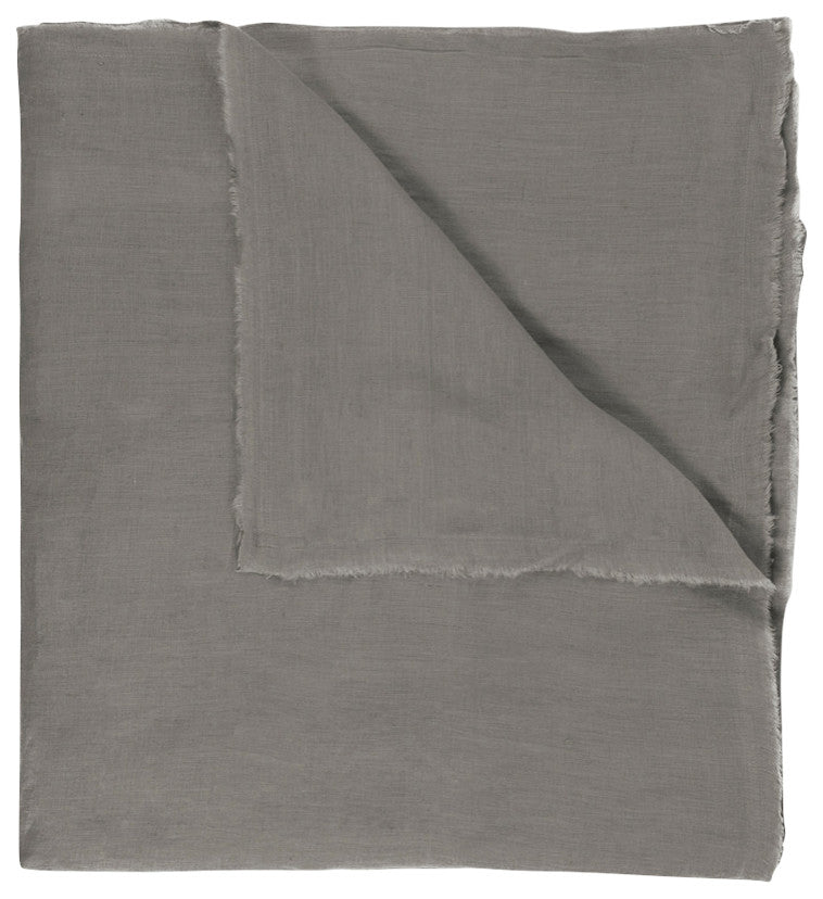 Brisbane Linen Duvet Cover, Ash Grey King
