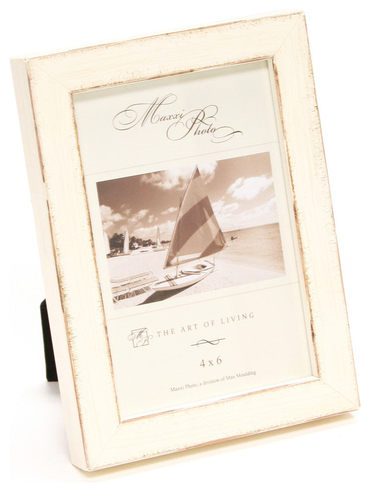 St. Tropez Frame, White, 4"x6"