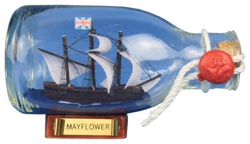 Mayflower Ship In A Bottle, 5''