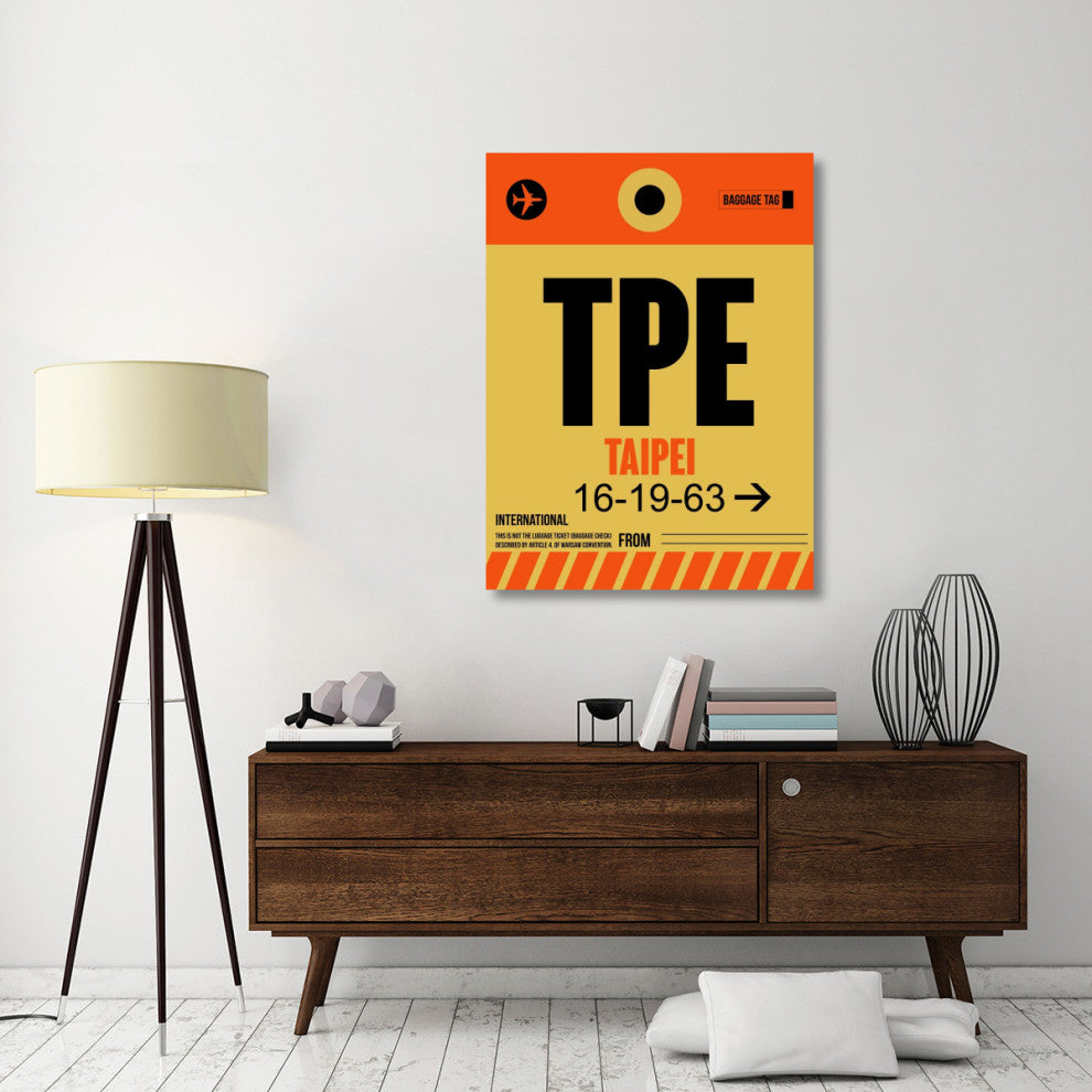 "TPE Taipei Luggage Tag 2" Fine Art Print