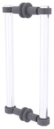 Clearview 12" Back to Back Shower Door Pull, Matte Gray