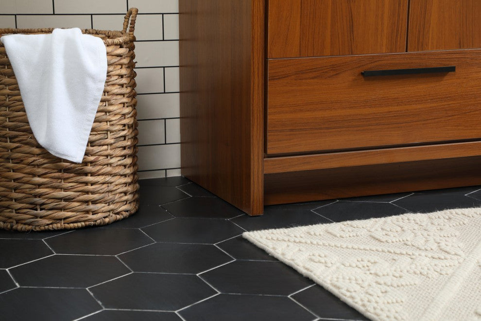 Walker 30" Single Bathroom Vanity, Teak