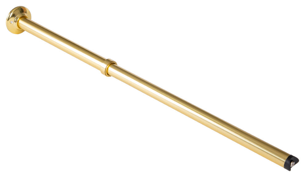 Utopia Alley Rustproof L-Shaped Corner Rod Vertical Ceiling Support Bar, Gold