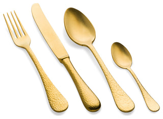 Epoque Flatware Set, Pewter Gold, 20 Pcs.