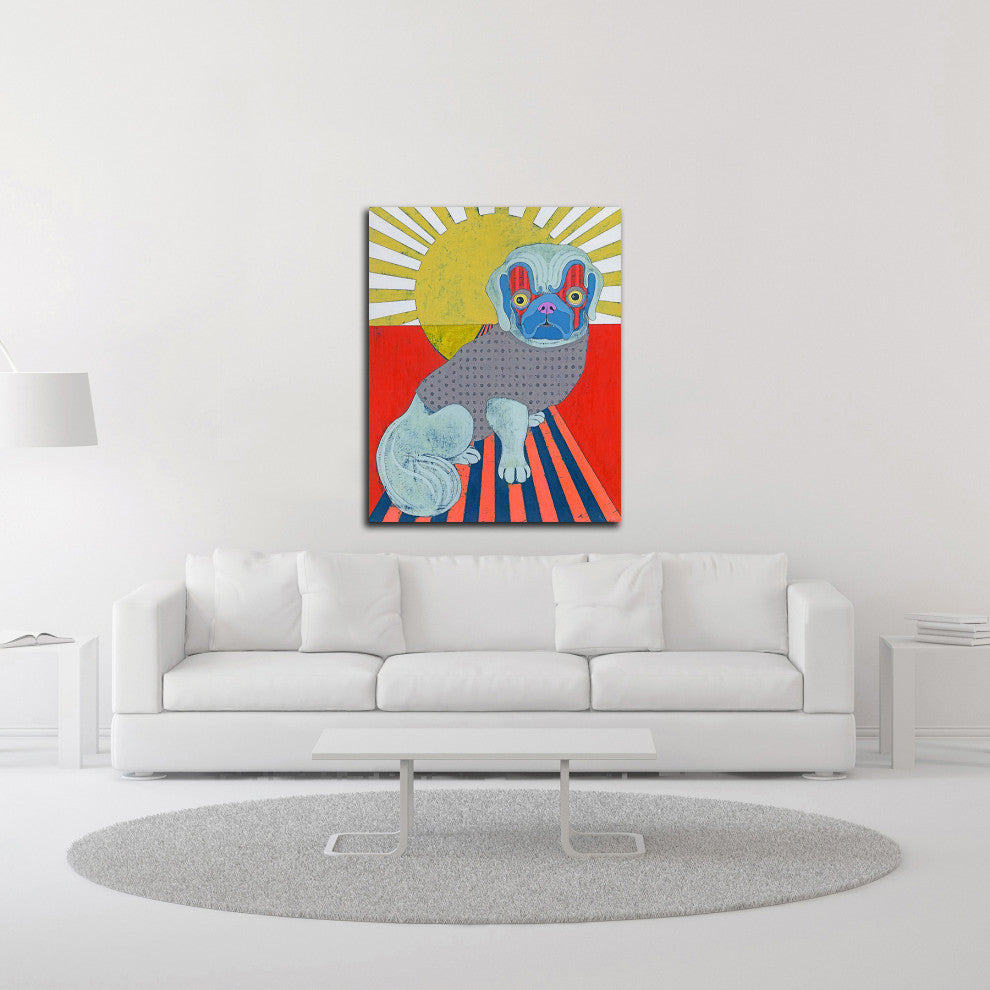 "Pekingese" by Jennifer Davis, Print on Canvas, 24"x30"