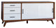 Flynn Large TV Console, Acorn/White