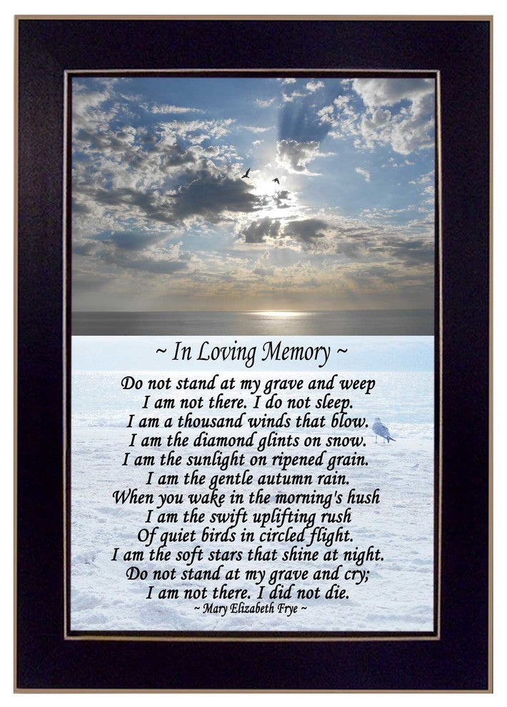 "In Loving Memory" By Trendy Decor4U, Printed Wall Art, Black Frame