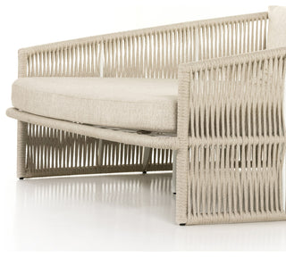Porto Outdoor Day Bed-White Aluminum