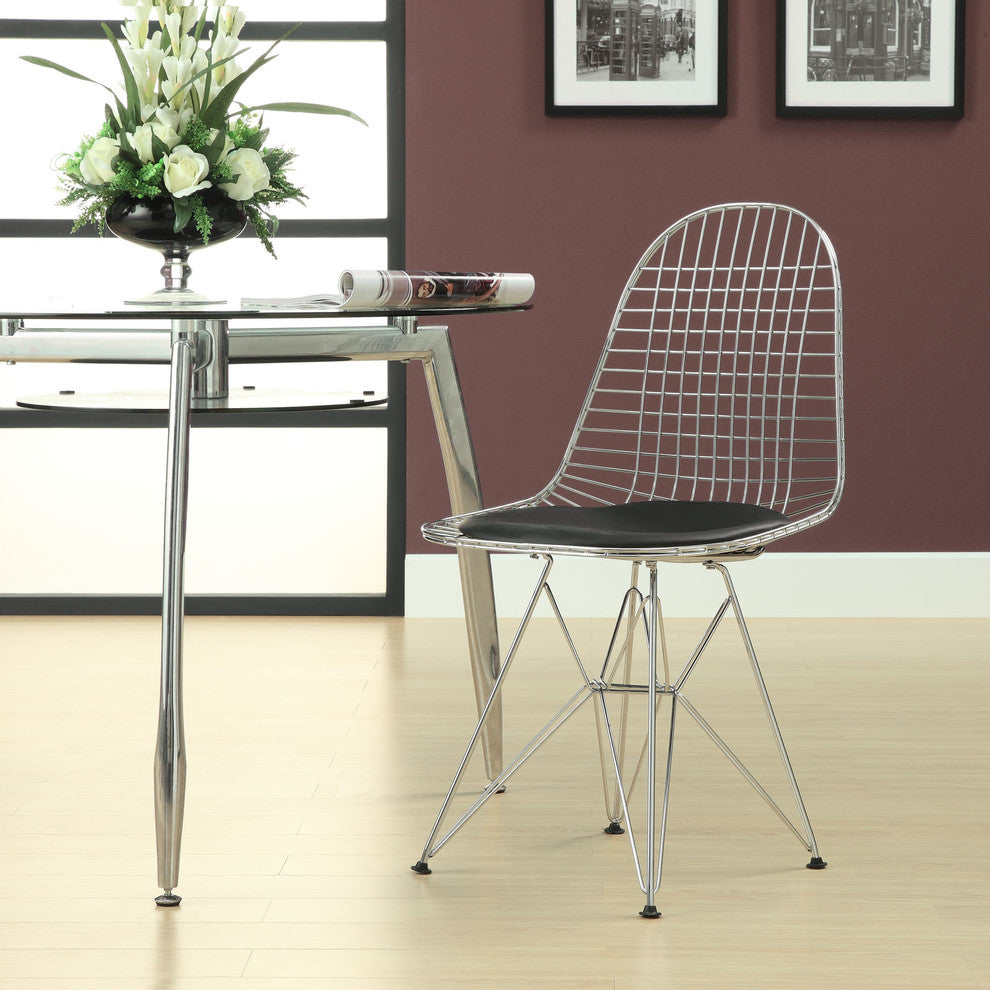 Modern Contemporary Kitchen Dining Side Chair Black