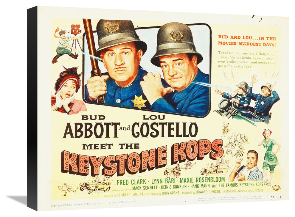 "Abbott & Costello - Keystone Kops" Canvas by Hollywood Photo Archive, 22x17"