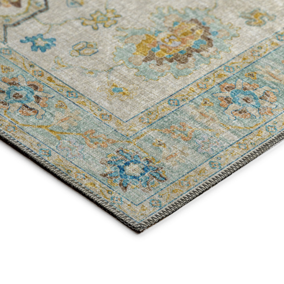 Dalyn Indoor/Outdoor Marbella MB6 Ivory Washable 2'3" x 7'6" Runner Rug