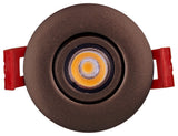 2" LED Gimbal Recessed Downlight, Oil-Rubbed Bronze, 2700k
