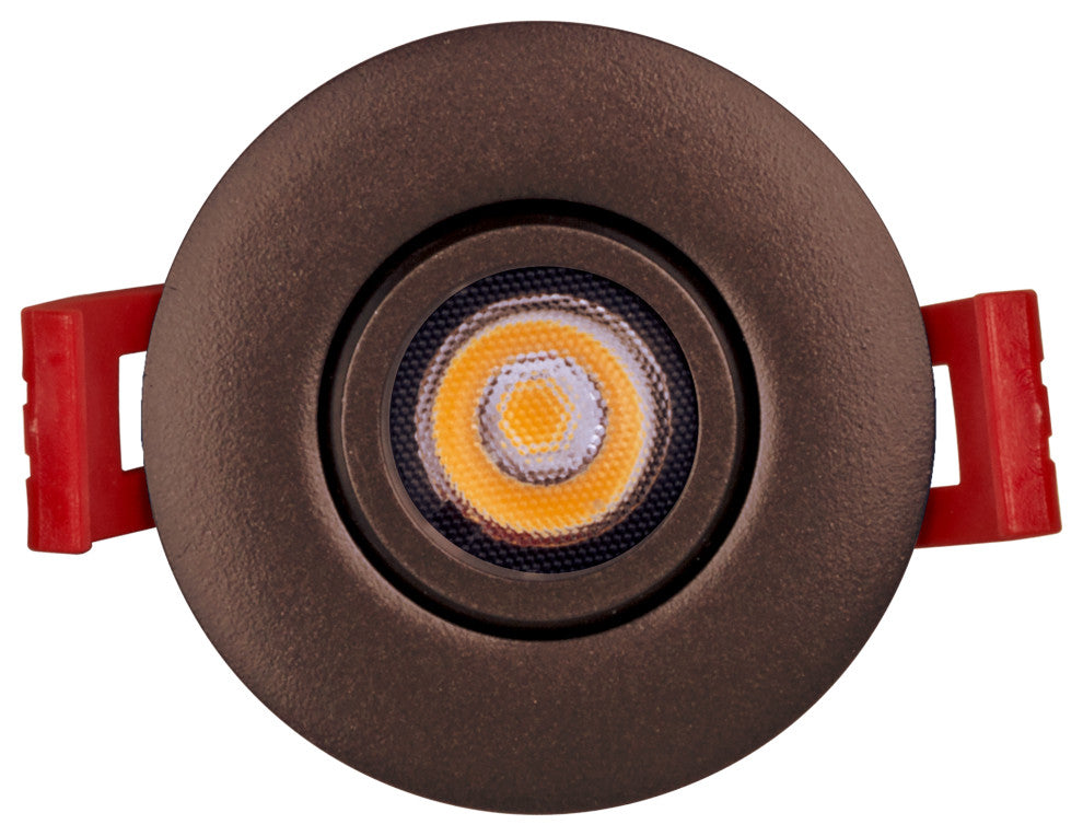2" LED Gimbal Recessed Downlight, Oil-Rubbed Bronze, 2700k