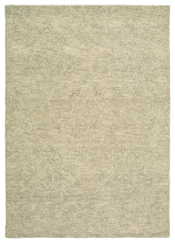 5'x8' Light Green Floral Paradise Area Rug
