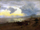Oswald Achenbach Sunset on the Shore Wall Decal