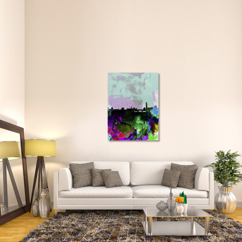 "Florence Watercolor Skyline" Fine Art Print
