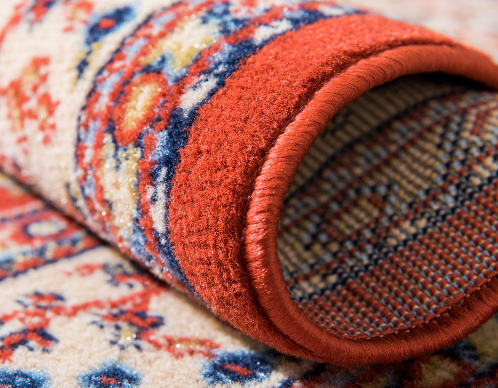 Unique Loom Terracotta Washington Reza 5' 0 x 8' 0 Area Rug