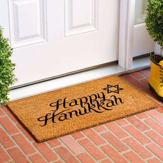 Calloway Mills Hanukkah Greetings Doormat, 24"x48"