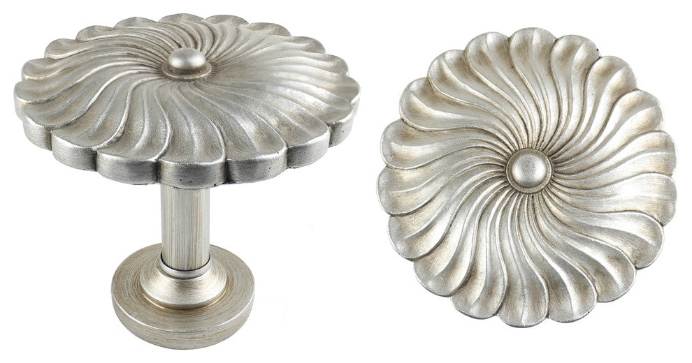 Urbanest Set of 2 Large Sierra Drapery Medallion Holdback, Pewter