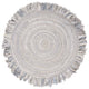 Safavieh Braided Collection BRD451 Rug, Light Grey, 4'' Round