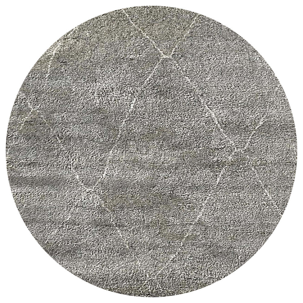 Ahgly Company Indoor Round Mid-Century Modern Area Rugs, 7' Round