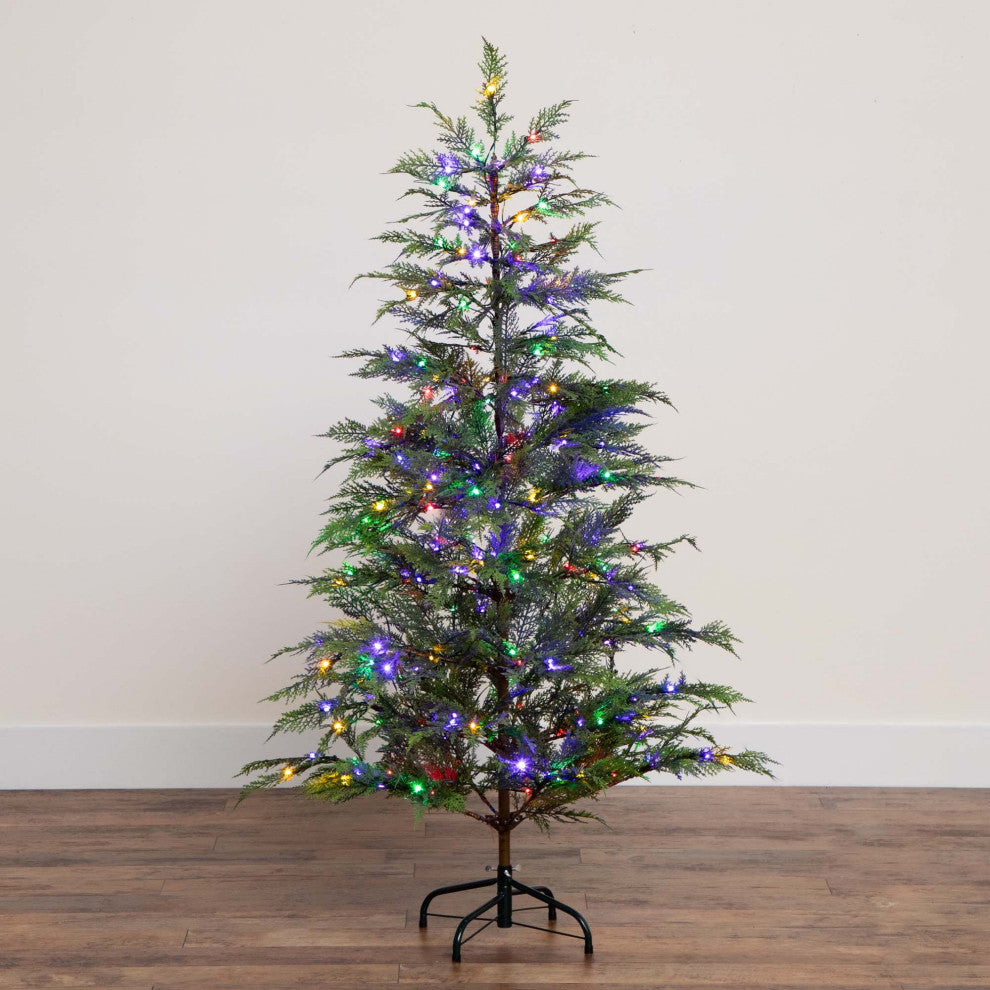5ft. Pre-Lit Artificial Park City Pine Christmas Tree